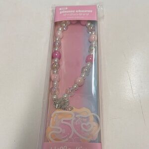 Hello Kitty Pink Silicone Phone Strap Holder with Red Accent